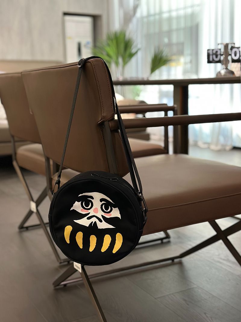 ［H.C］日系達摩蛋不倒翁拉鍊小圓包兒童外出包兒童背包【DA041237】-細節圖3