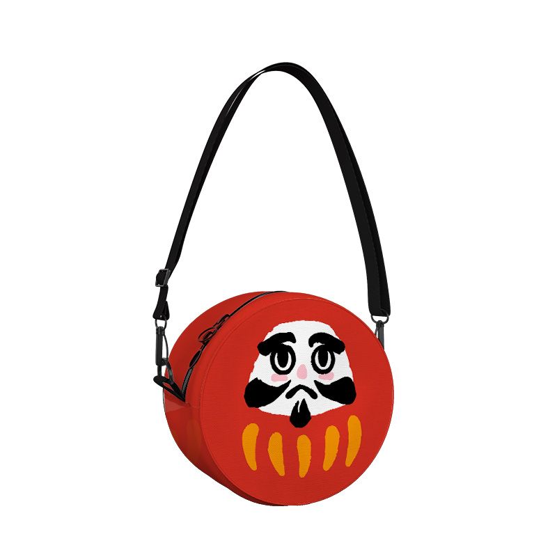 ［H.C］日系達摩蛋不倒翁拉鍊小圓包兒童外出包兒童背包【DA041237】-細節圖5