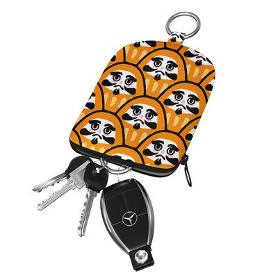 ［H.C］手工訂製達摩蛋要鑰匙圈鑰匙包 日系布藝訂製【DA041969】-細節圖3