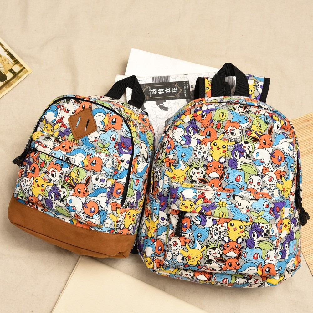［H.C］韓版POKEMON寶可夢卡通後背包書包 四尺寸 實拍【E7259815】-細節圖3