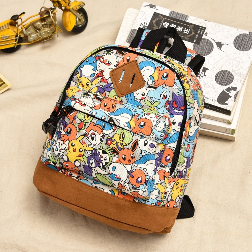 ［H.C］韓版POKEMON寶可夢卡通後背包書包 四尺寸 實拍【E7259815】-細節圖4