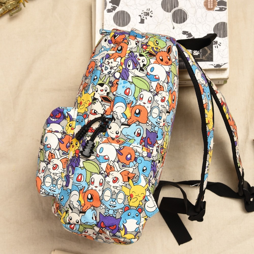 ［H.C］韓版POKEMON寶可夢卡通後背包書包 四尺寸 實拍【E7259815】-細節圖5