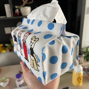 ［H.C］日本塗鴉豐原田治波點衛生紙盒面紙收納盒 大圓點設計兩尺寸【DA053163】-細節圖3