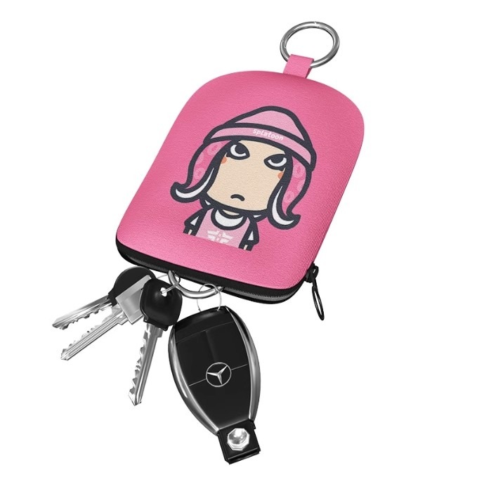 ［H.C］插畫家聯名x小蔻  創意布藝可愛卡通鑰匙圈鑰匙收納包【DA071214】-細節圖4