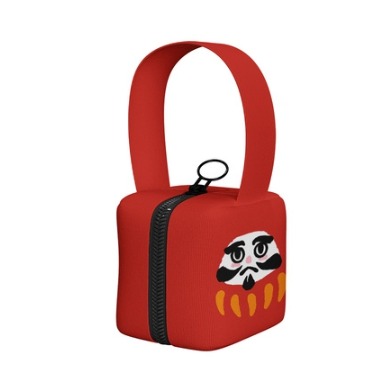 ［H.C］訂製款達摩蛋印花立體小方包 口紅收納耳機收納包零錢包【DA071299】-細節圖3