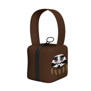 ［H.C］訂製款達摩蛋印花立體小方包 口紅收納耳機收納包零錢包【DA071299】-細節圖8