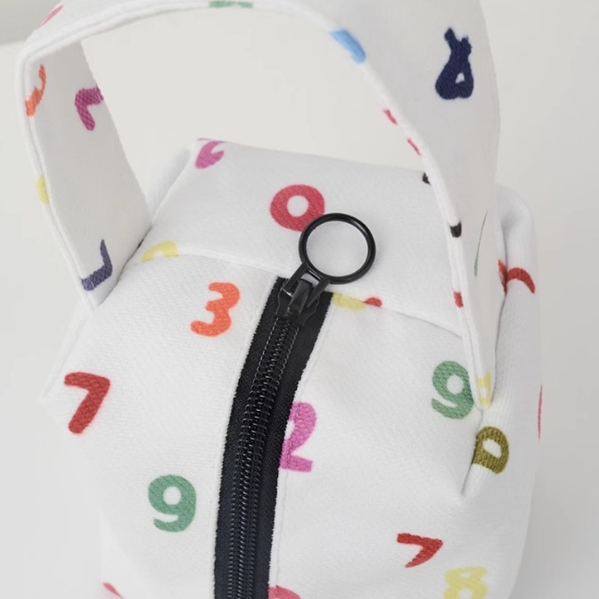 ［H.C］sou數字印花立體防水小方包零錢包 口紅收納包耳機收納包【DA072121】-細節圖2