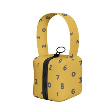 ［H.C］sou數字印花立體防水小方包零錢包 口紅收納包耳機收納包【DA072121】-細節圖6