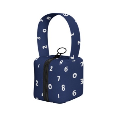 ［H.C］sou數字印花立體防水小方包零錢包 口紅收納包耳機收納包【DA072121】-細節圖7