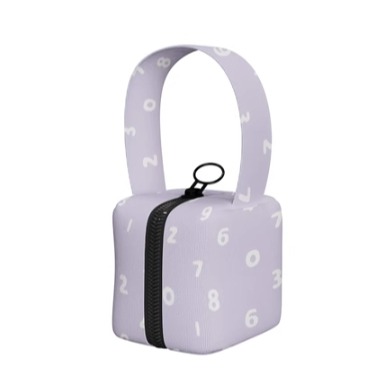 ［H.C］sou數字印花立體防水小方包零錢包 口紅收納包耳機收納包【DA072121】-細節圖8