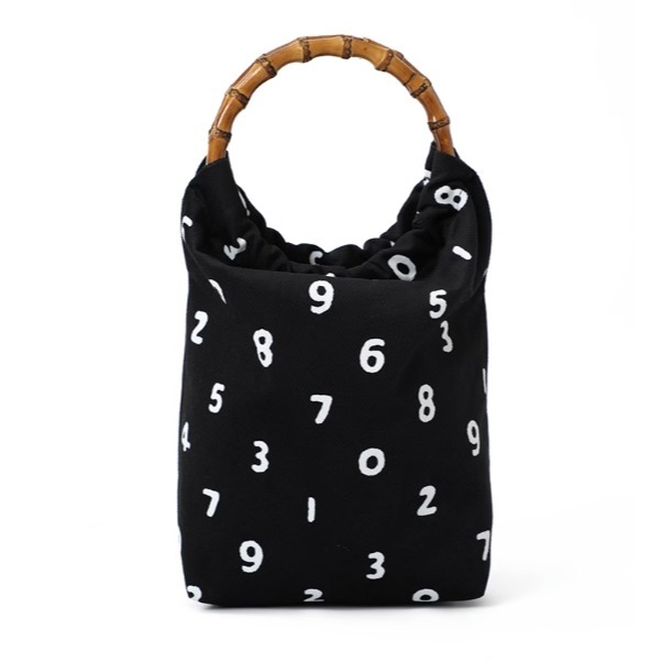 ［H.C］日式印花sou數字文竹節木環迷你手提包包文藝小包【DA081480】-細節圖8