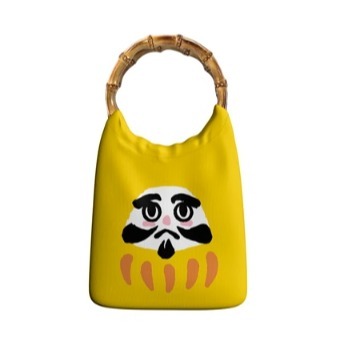 ［H.C］日式達摩蛋網紅竹節木環迷你手提包包文藝小包【DA081461】-細節圖3