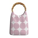 ［H.C］芬蘭圓點波點印花手提木環手提包文青小包 16色【DA081451】-規格圖10