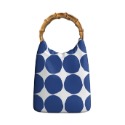 ［H.C］芬蘭圓點波點印花手提木環手提包文青小包 16色【DA081451】-規格圖10