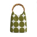 ［H.C］芬蘭圓點波點印花手提木環手提包文青小包 16色【DA081451】-規格圖10