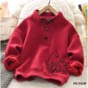 ［H.C］龍年拜年服刺繡洋氣男童紅色上衣2024新款【E0110166】-規格圖7
