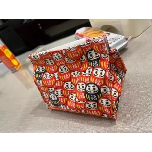 ［H.C］日式開運達摩招財福神可愛不倒翁紙巾盒衛生紙收納布藝【DM011590】-細節圖4