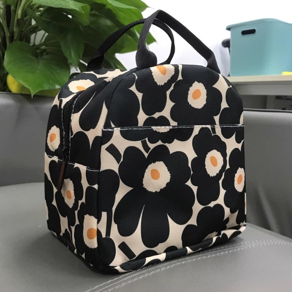 ［H.C］北歐芬蘭花保溫袋野餐盒便當代保溫餐袋手提包【DM011687】-細節圖7