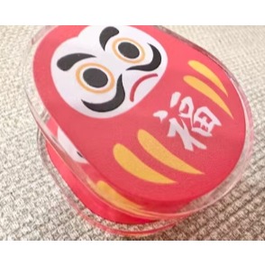 ［H.C］兩色一組 日本達摩雙面不倒翁壓克力夾子手帳文具可愛書夾【DM011701】-細節圖4