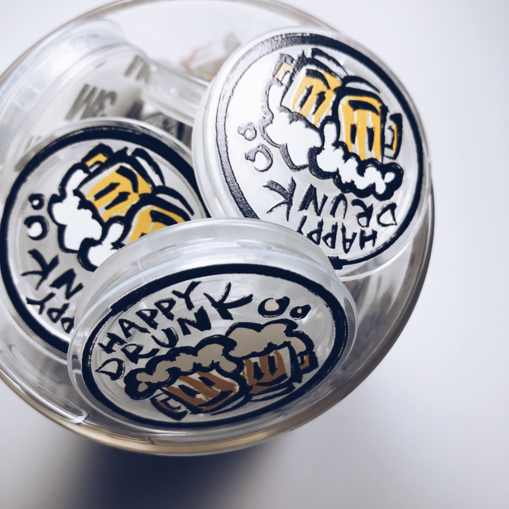 爆富錢來也 啤酒小花手機氣囊小紅書手機支架-細節圖9