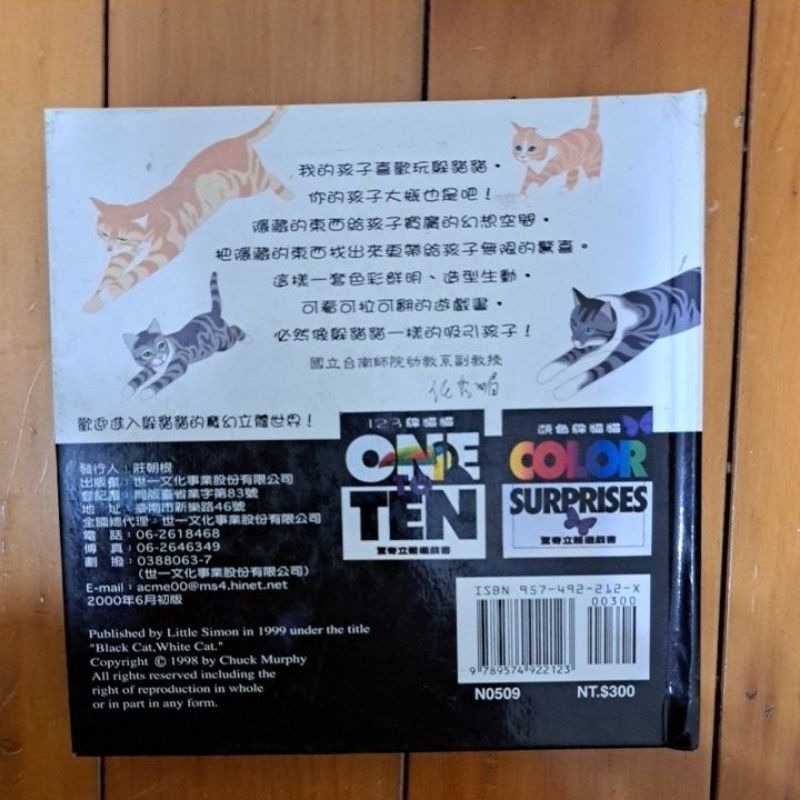 英語 立體書 驚奇立體遊戲書  黑貓白猫 BLACK CAT WHITE CAT-細節圖5