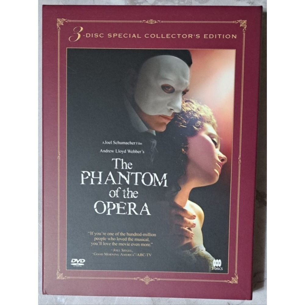 DVD 🌟絕版🌟 安德魯洛伊韋伯 歌劇魅影 三碟豪華珍藏版 3DVD (得利公司貨)-細節圖6