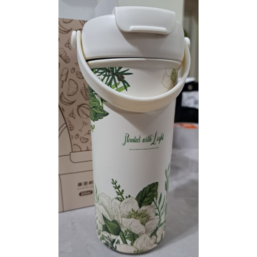 雜貨 Robou 花語系列陶瓷塗層雙飲保溫杯-細節圖3