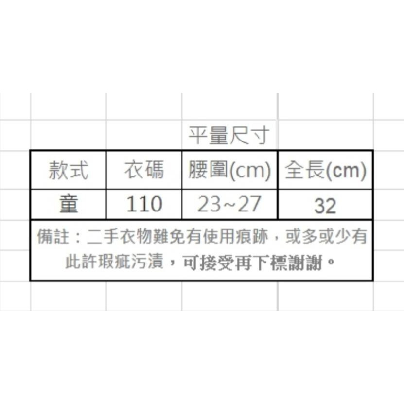 【二手良品中古衣】190號女寶女童110碼半身裙格子灰格百摺裙側拉鍊後鬆緊有內裡不透光-細節圖7