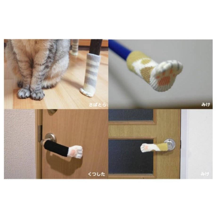 (台灣現貨) 針織椅腳套(4入) 貓腳椅套 蝴蝶結椅套 針織椅腳套 貓腳椅套 椅腳墊 防震 靜音-細節圖7