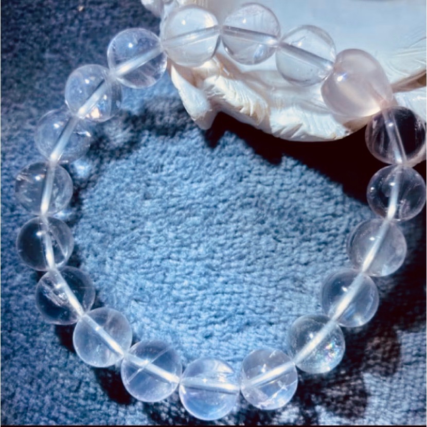 ￼粉水晶 莫三比克 透粉六芒星 粉晶 頂級冰種 馬粉愛心 招桃花結好緣 低調帶點可愛-細節圖4