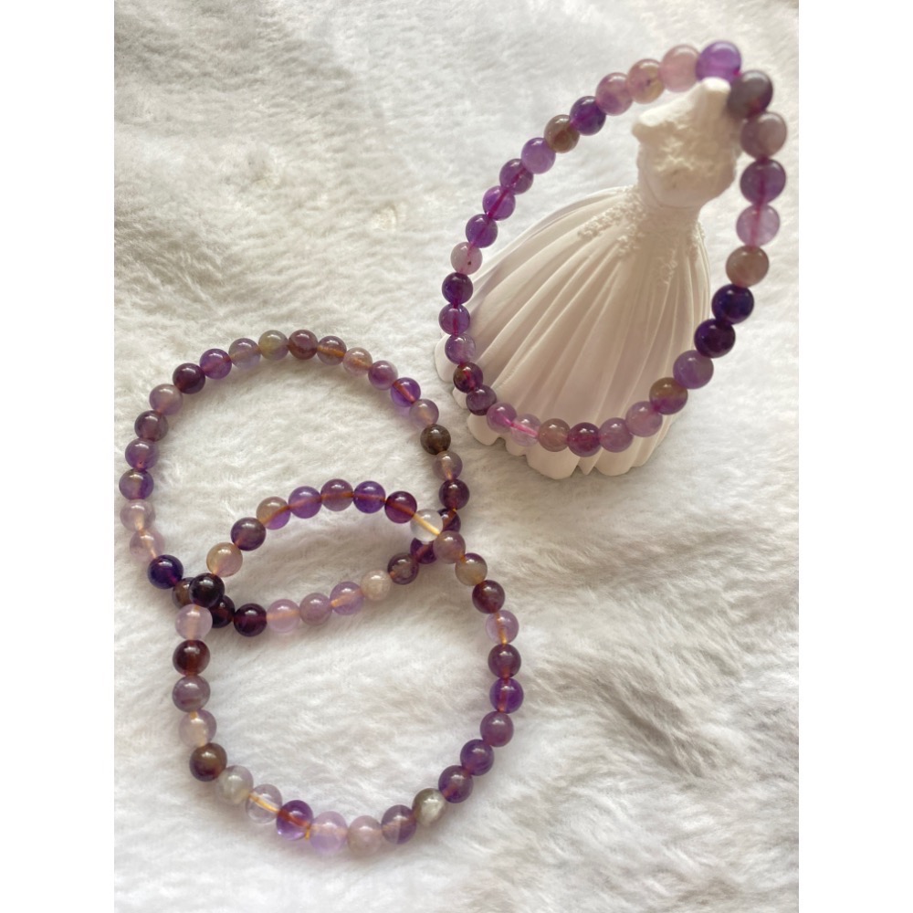 紫極光 小巧可愛 天然水晶手飾-細節圖4