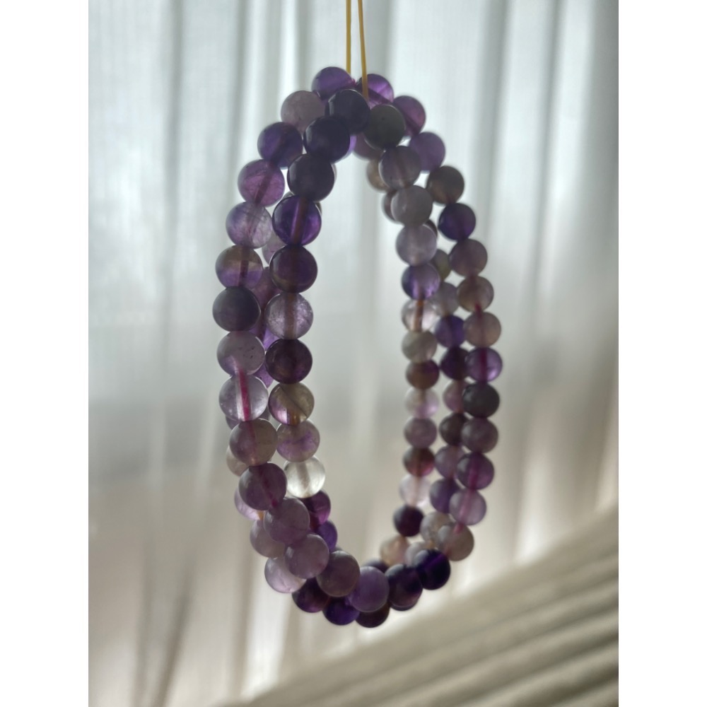 紫極光 小巧可愛 天然水晶手飾-細節圖6