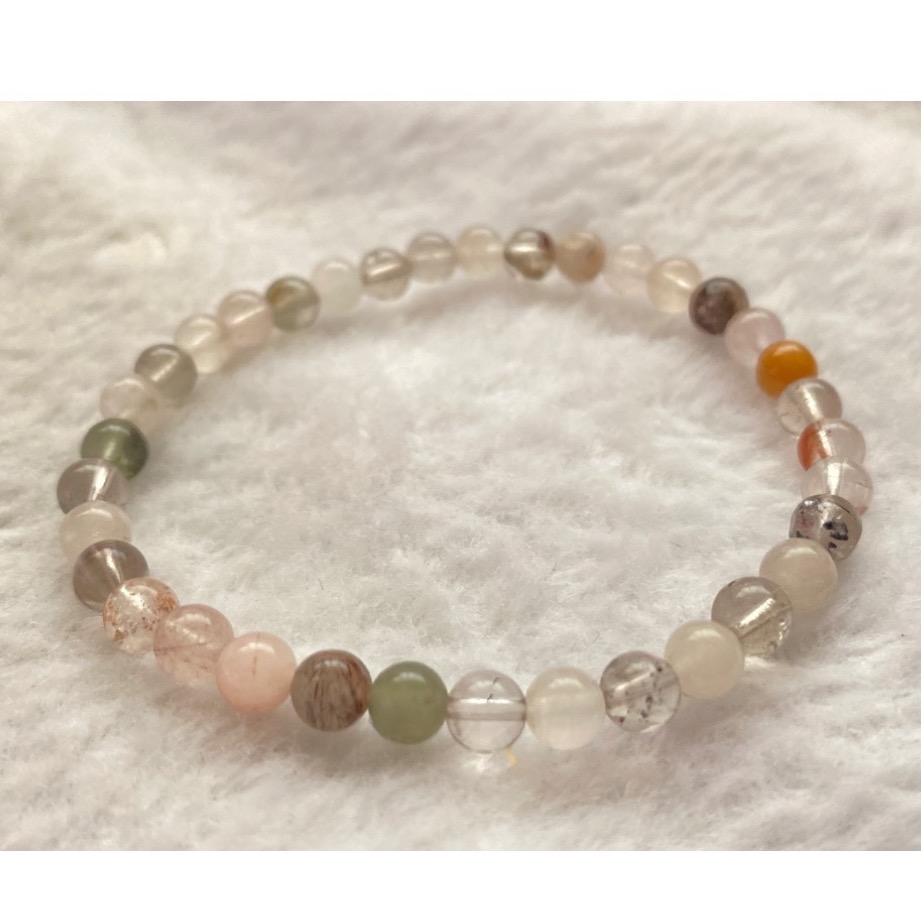 彩兔毛 5+ 精緻小巧款 天然 水晶 手飾-細節圖3