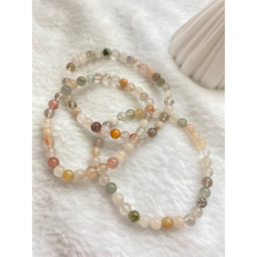 彩兔毛 5+ 精緻小巧款 天然 水晶 手飾-細節圖4