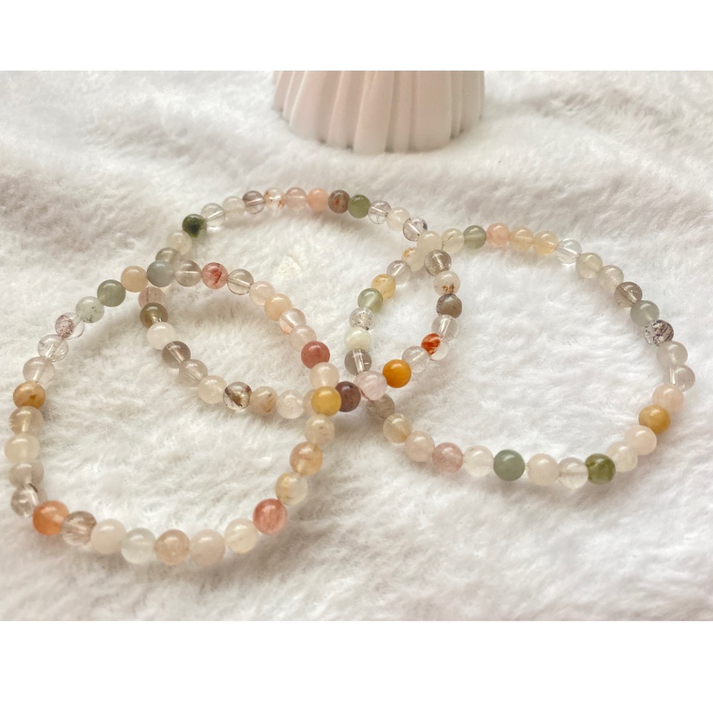 彩兔毛 5+ 精緻小巧款 天然 水晶 手飾-細節圖5