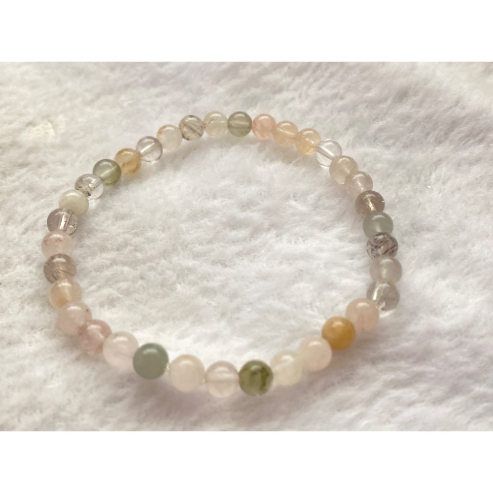 彩兔毛 5+ 精緻小巧款 天然 水晶 手飾-規格圖9