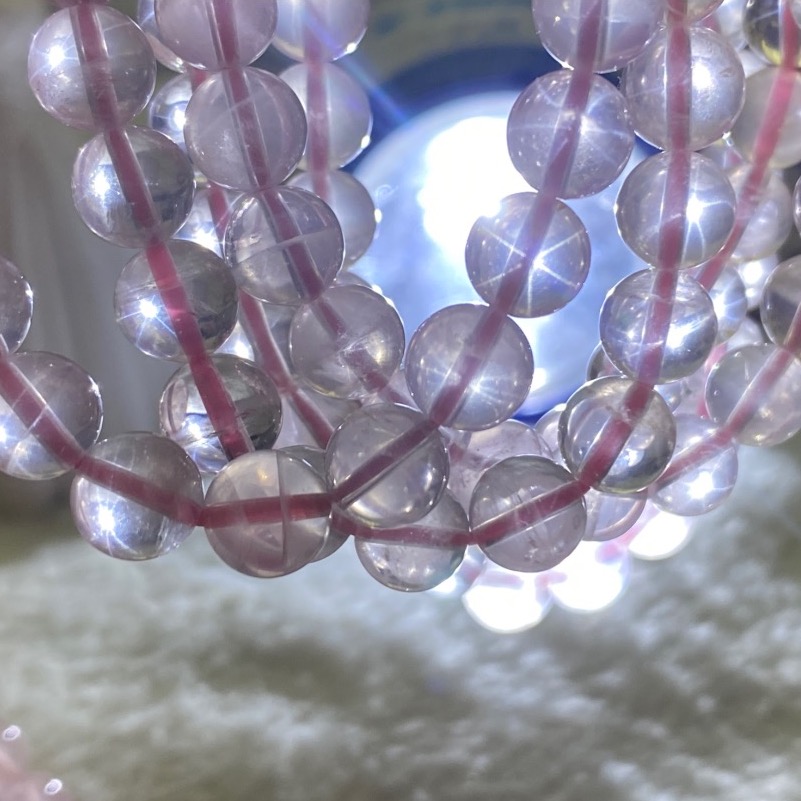 水晶 天然莫三比克 六芒星光粉水晶 好人緣-細節圖2