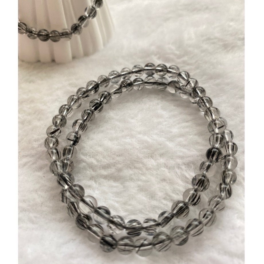 黑髮晶守護手飾 精巧淨透順髮款-細節圖3