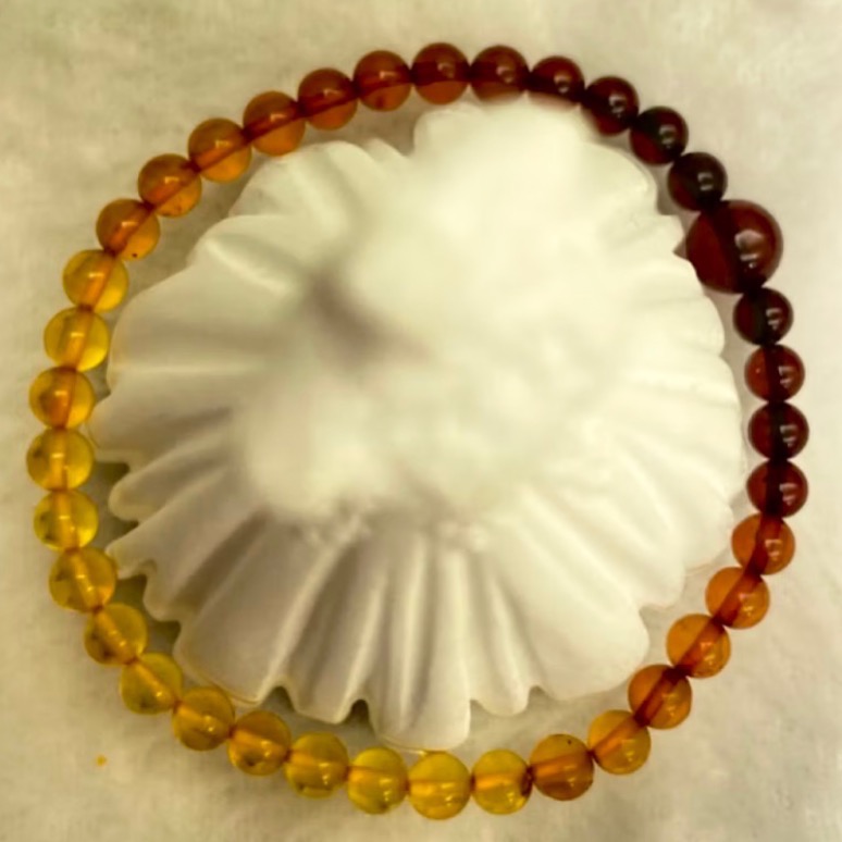 彩虹琥珀 安身補氣血手飾 ￼彩虹珀 8+墨西哥血珀 +波羅的海 5+-細節圖3