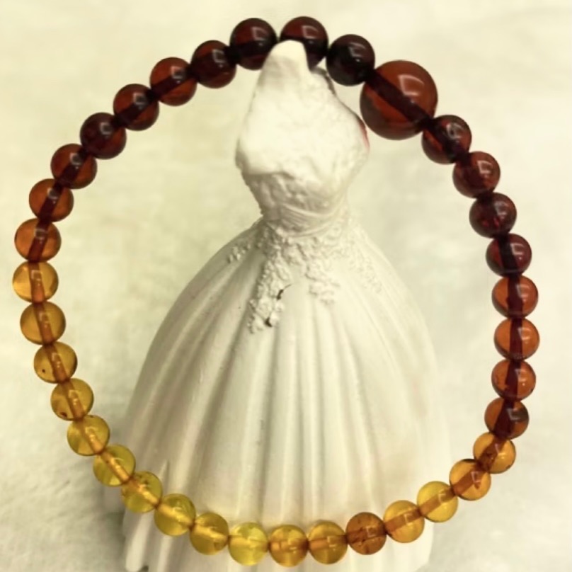 彩虹琥珀 安身補氣血手飾 ￼彩虹珀 8+墨西哥血珀 +波羅的海 5+-細節圖5