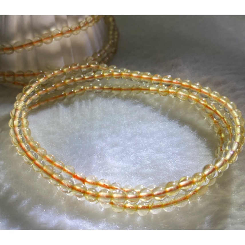 鈦晶 金髮晶 精緻小巧多圈 守護 手飾-細節圖6