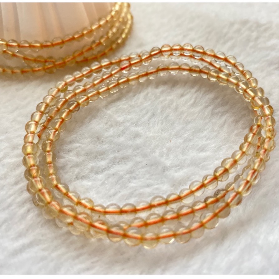 鈦晶 金髮晶 精緻小巧多圈 守護 手飾-細節圖7