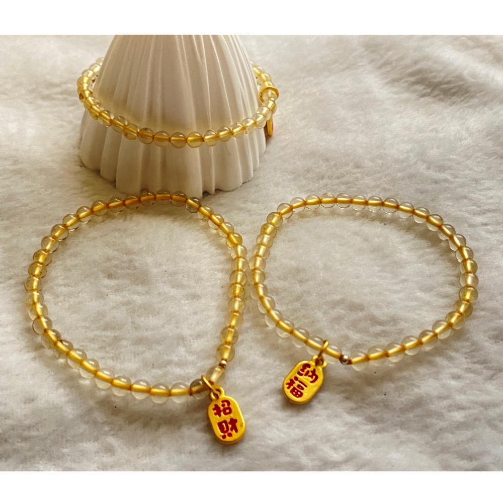 巴西黃水晶 簡約優雅氣質款-細節圖3