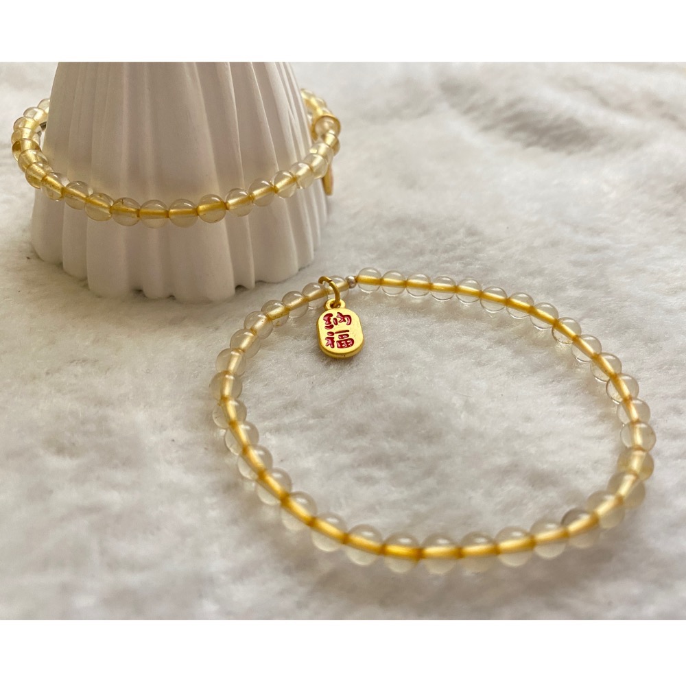 巴西黃水晶 簡約優雅氣質款-細節圖8