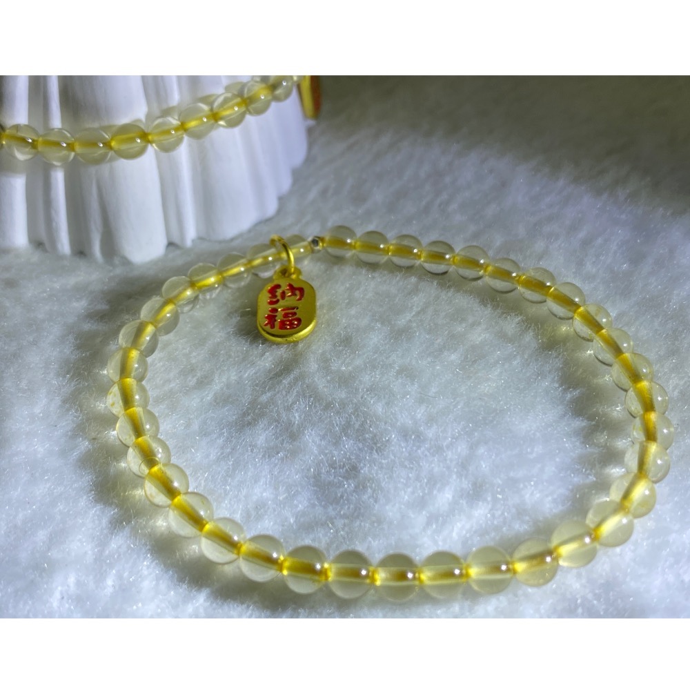 巴西黃水晶 簡約優雅氣質款-細節圖9