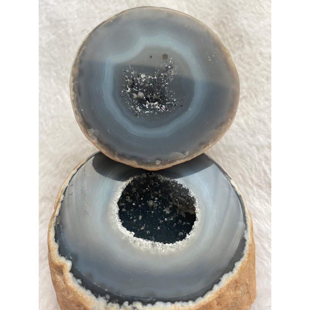 聚寶盆 金皮原礦 招財納福 糖霜共生礦-細節圖3