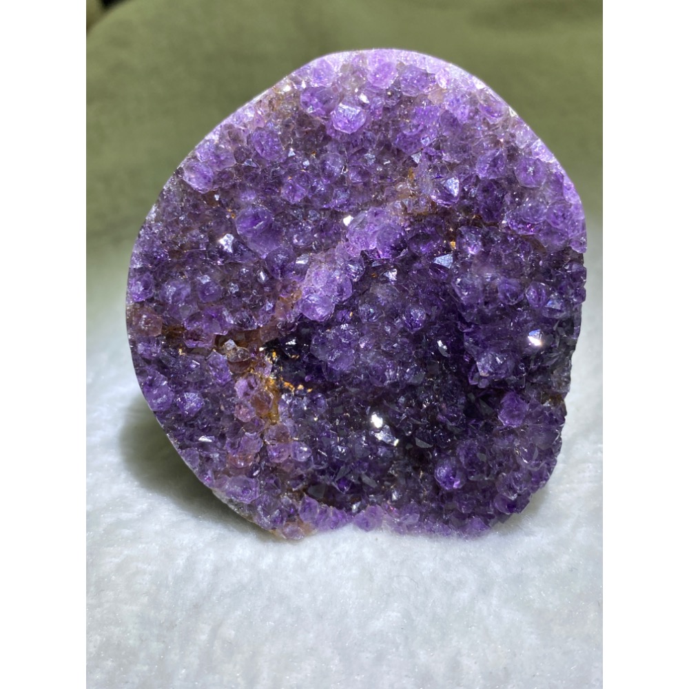 異象晶鎮 辦公室桌擺納福水晶 黑紫綠幽靈金色瑪瑙邊 左後有私房財庫-細節圖9