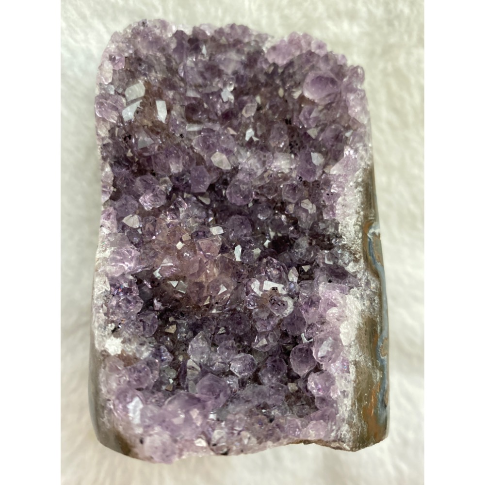 異象晶鎮 辦公室桌擺小物 步步高升帶碧璽共生礦 橘藍千層瑪瑙邊-細節圖3