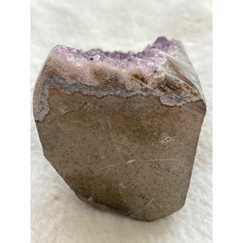 異象晶鎮 辦公室桌擺小物 步步高升帶碧璽共生礦 橘藍千層瑪瑙邊-細節圖6