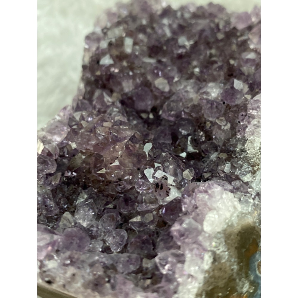 異象晶鎮 辦公室桌擺小物 步步高升帶碧璽共生礦 橘藍千層瑪瑙邊-細節圖7